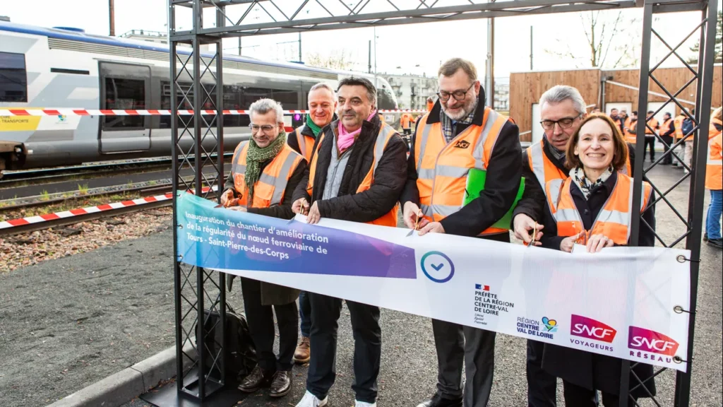 inauguration des chantiers de la régularité du nœud ferroviaire de Tours-Saint-Pierre-des-Corps