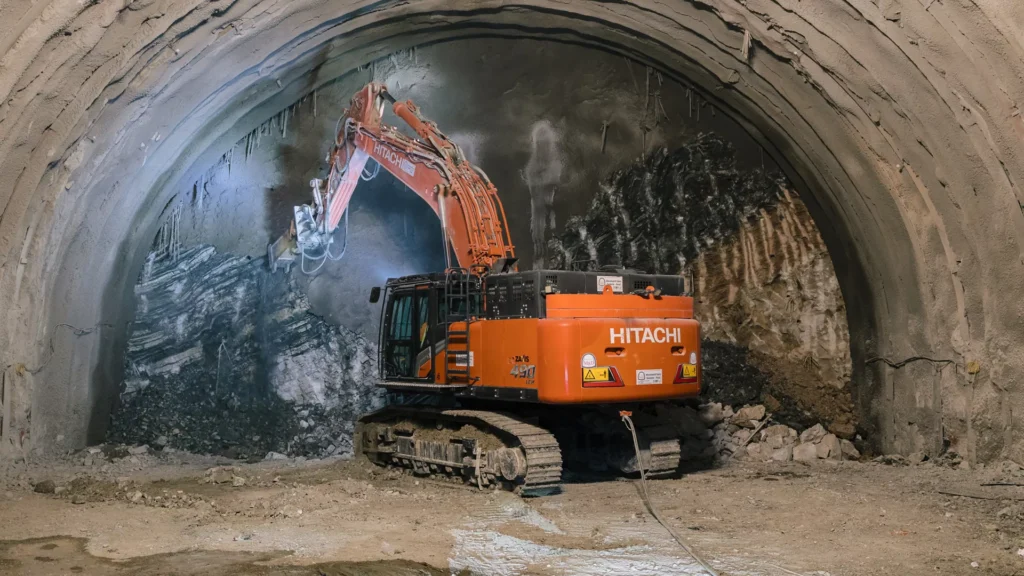 Une pelle Hitachi haute performance maintient le cap d’un projet ferroviaire italien