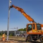Electrification ligne ferroviaire par le groupement TSO Caténaires - Colas Rail